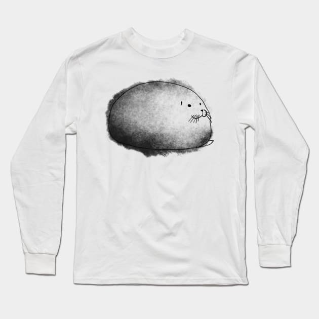 Pudgy Seal Long Sleeve T-Shirt by akantha